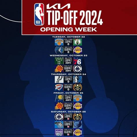 nba schedule 2024